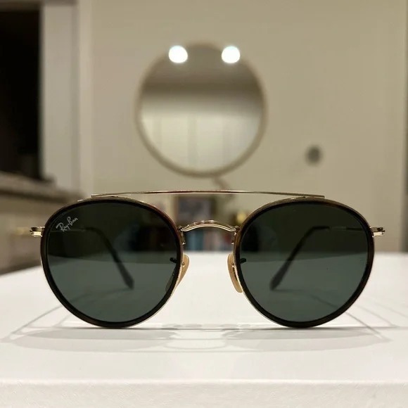 Ray-Ban Round Double Bridge Sunglasses - Picture 7 of 14